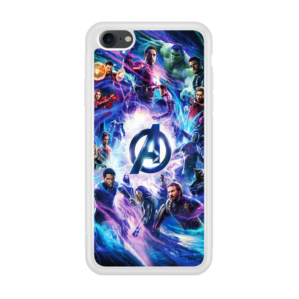 Avengers All Heroes iPhone 7 Case-Phone Case-Rubber White (2D Case)-Altracase