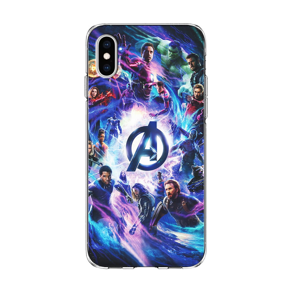 Avengers All Heroes iPhone Xs Max Case-Phone Case-Clear Soft Case-Altracase