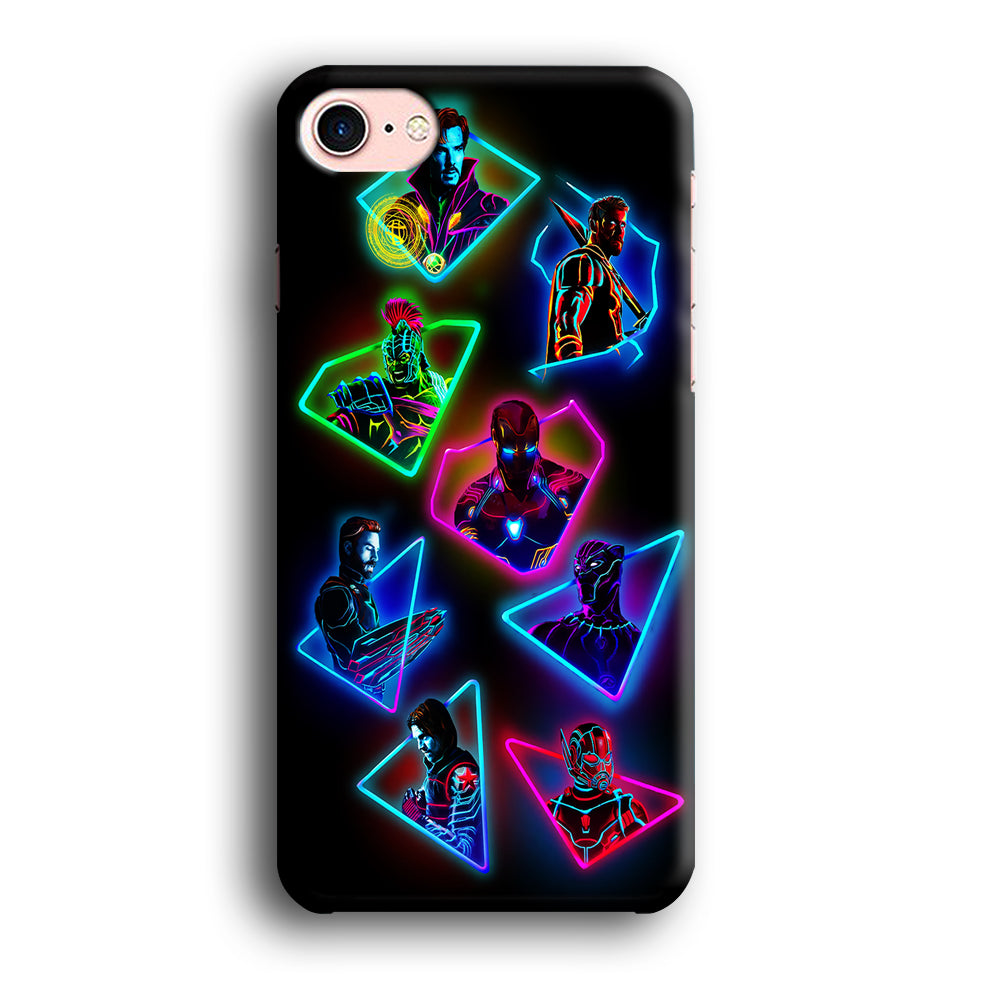 Avengers Glow Neon iPhone 7 Case-Phone Case-3D Case-Altracase