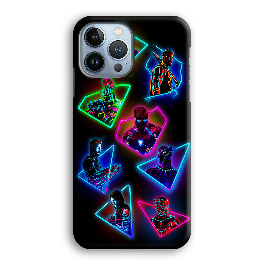 Avengers Glow Neon iPhone 15 Pro Case-Phone Case-3D Case-Altracase