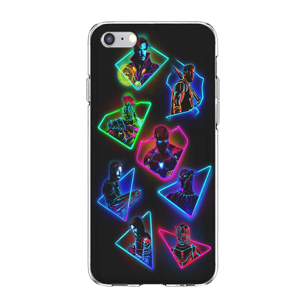 Avengers Glow Neon iPhone 6 | 6s Case-Phone Case-Clear Soft Case-Altracase