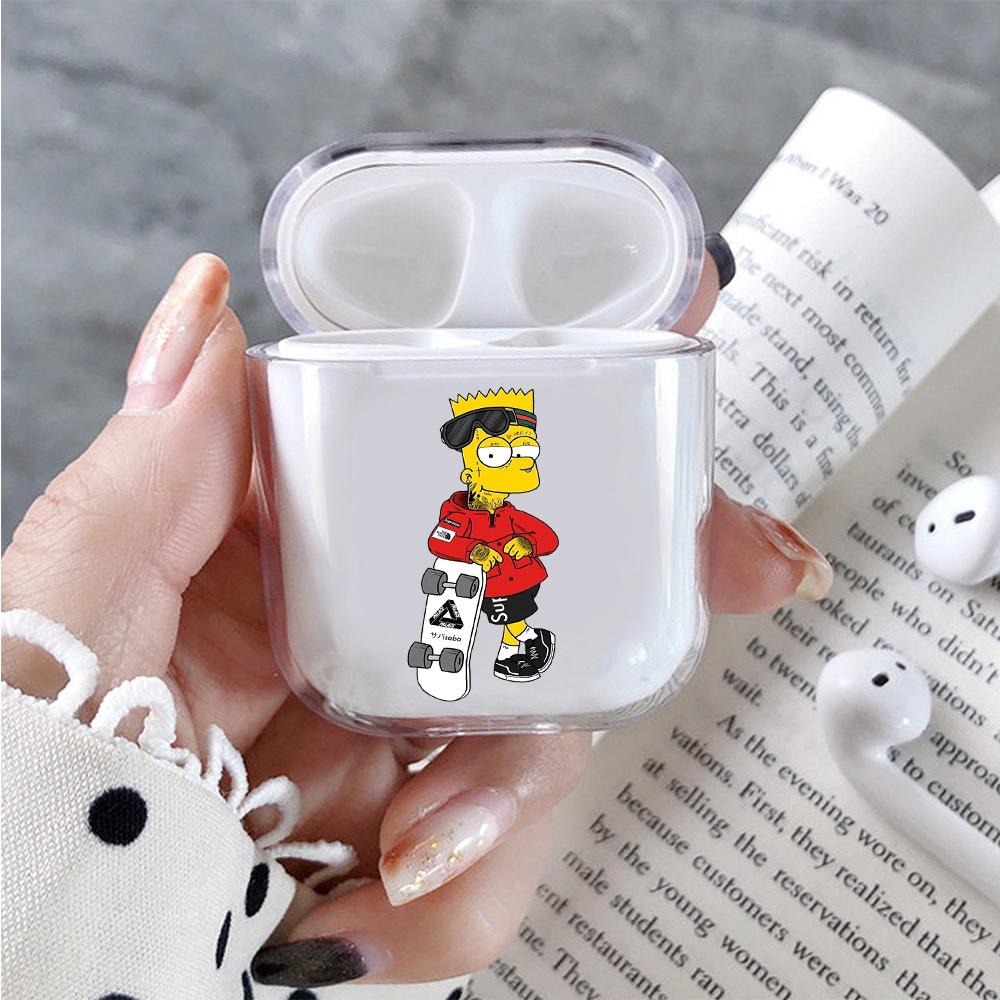 Bad Bart Hard Plastic Protective Clear Case Cover For Apple Airpods-AirPod Case-Altracase