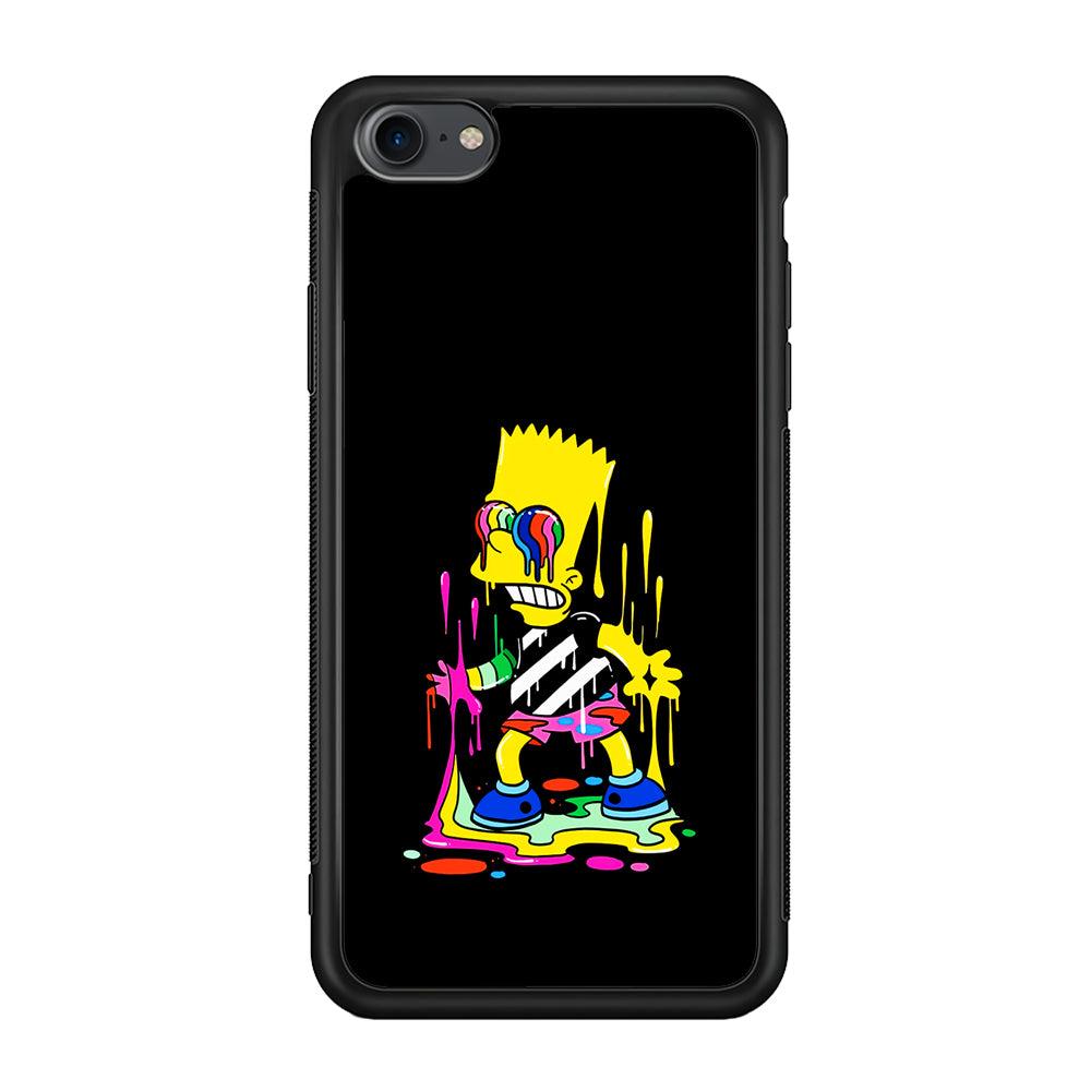 Bart Simpson Painting iPhone 7 Case-Phone Case-Rubber Black (2D Case)-Altracase