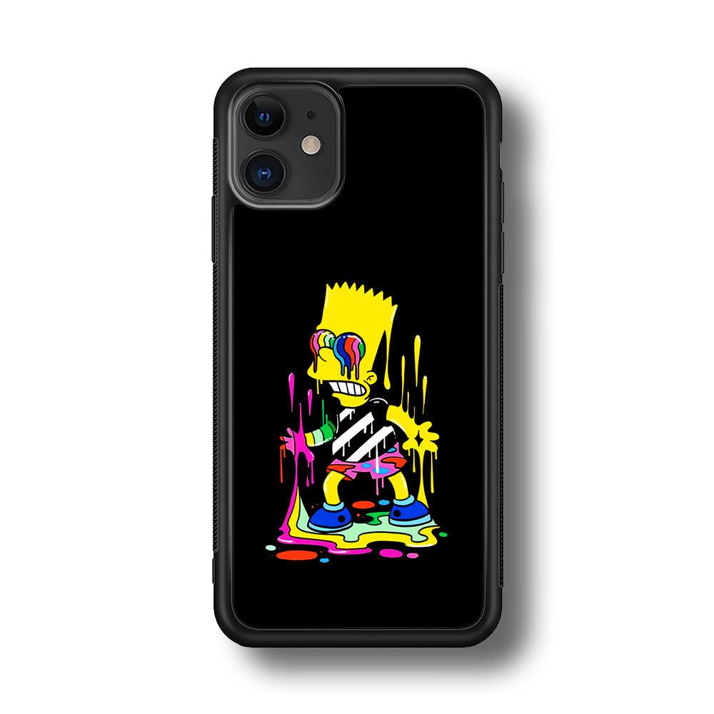 Bart Simpson Painting iPhone 11 Case-Phone Case-Rubber Black (2D Case)-Altracase