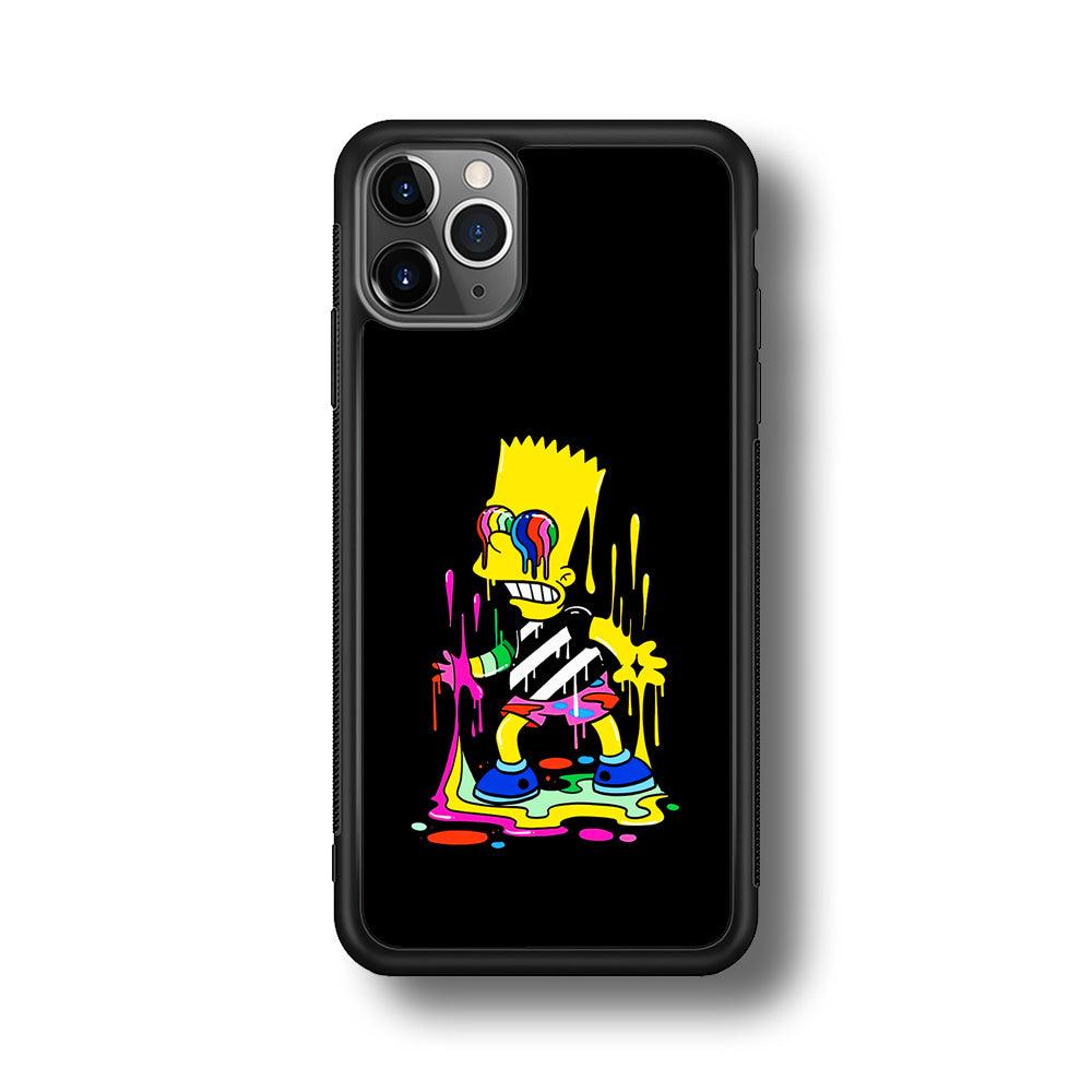 Bart Simpson Painting iPhone 11 Pro Case-Phone Case-Rubber Black (2D Case)-Altracase