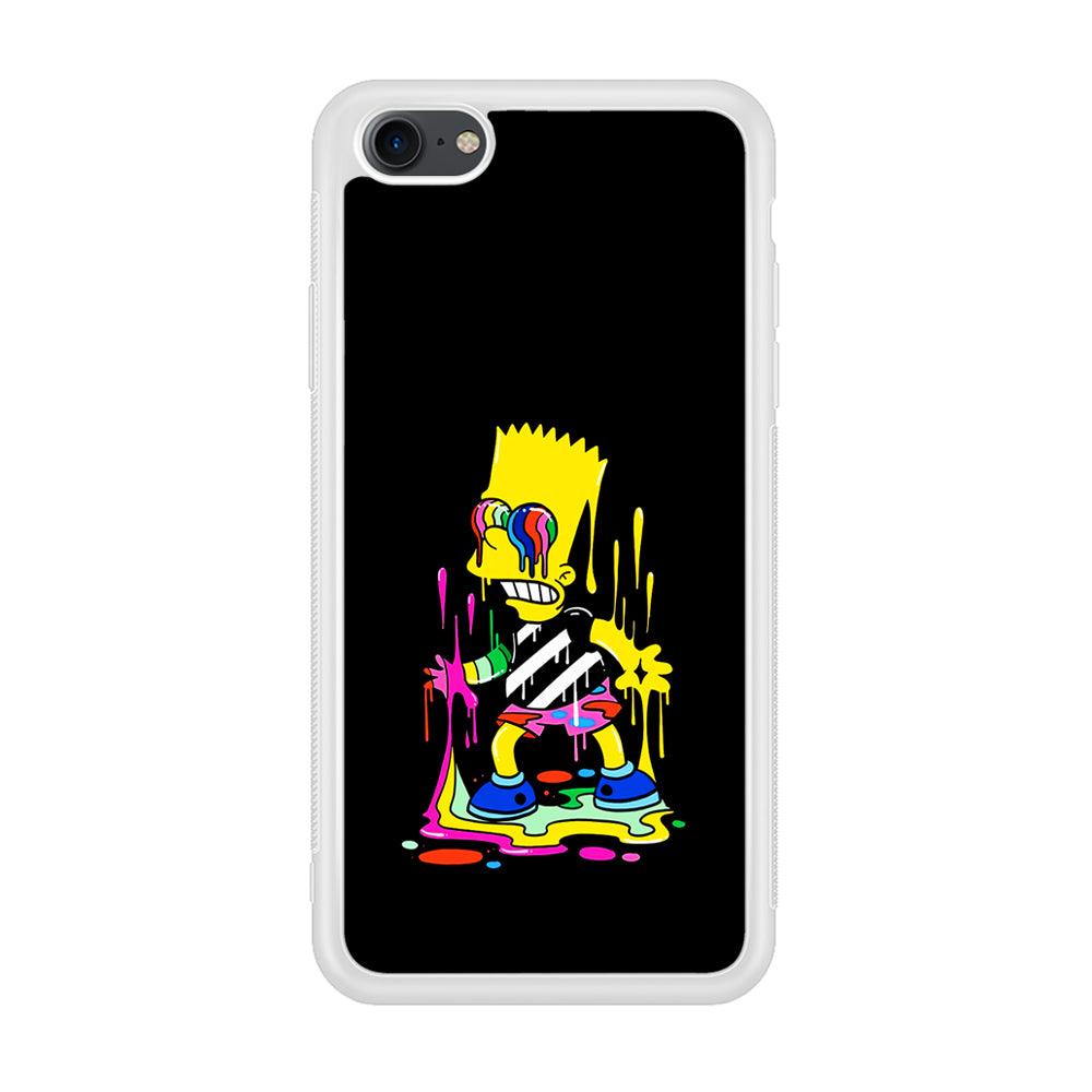 Bart Simpson Painting iPhone 7 Case-Phone Case-Rubber White (2D Case)-Altracase
