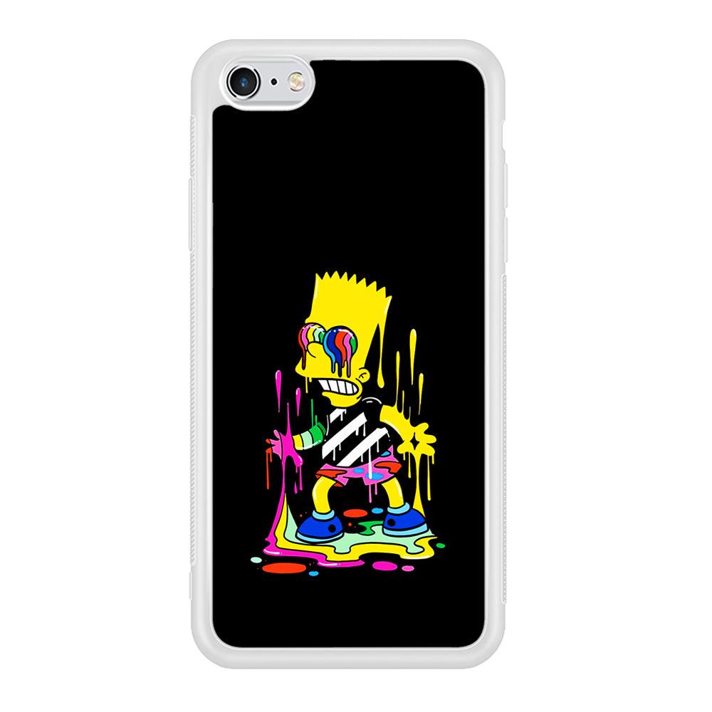Bart Simpson Painting iPhone 6 Plus | 6s Plus Case-Phone Case-Rubber White (2D Case)-Altracase