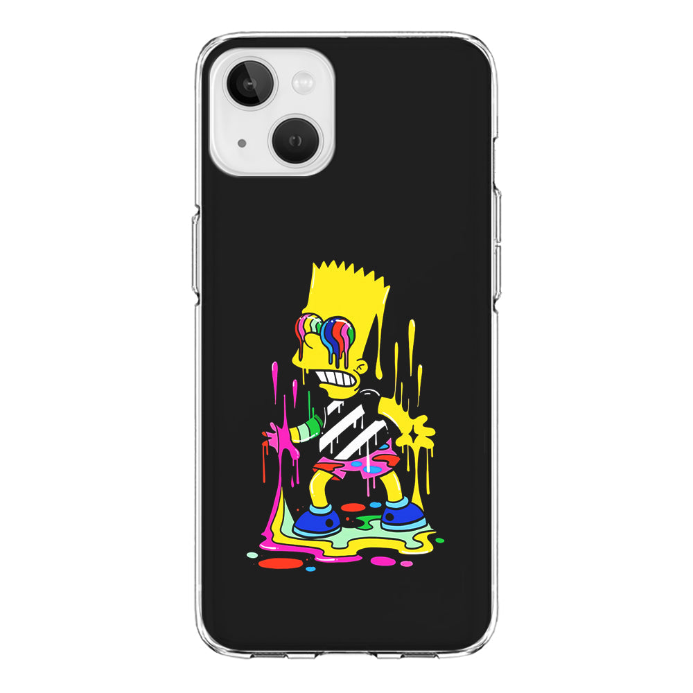 Bart Simpson Painting iPhone 13 Case-Phone Case-Clear Soft Case-Altracase