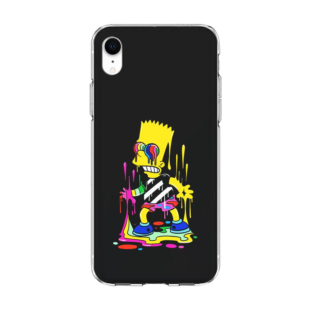 Bart Simpson Painting iPhone XR Case-Phone Case-Clear Soft Case-Altracase