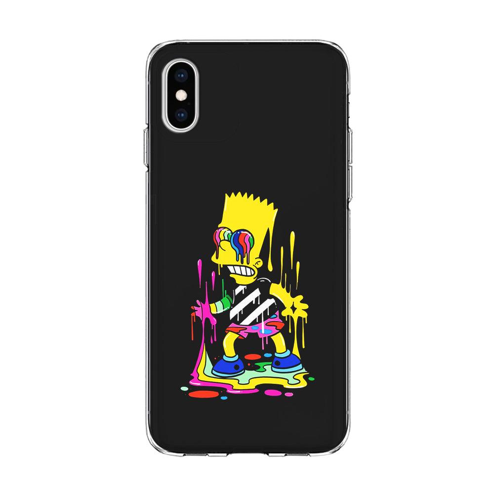 Bart Simpson Painting iPhone X Case-Phone Case-Clear Soft Case-Altracase