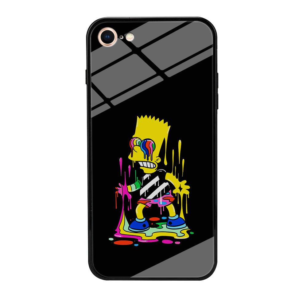Bart Simpson Painting iPhone SE 2020 Case-Phone Case-Tempered Glass Case-Altracase