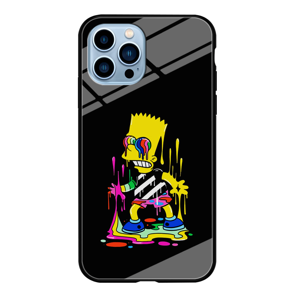 Bart Simpson Painting iPhone 13 Pro Case-Phone Case-Tempered Glass Case-Altracase