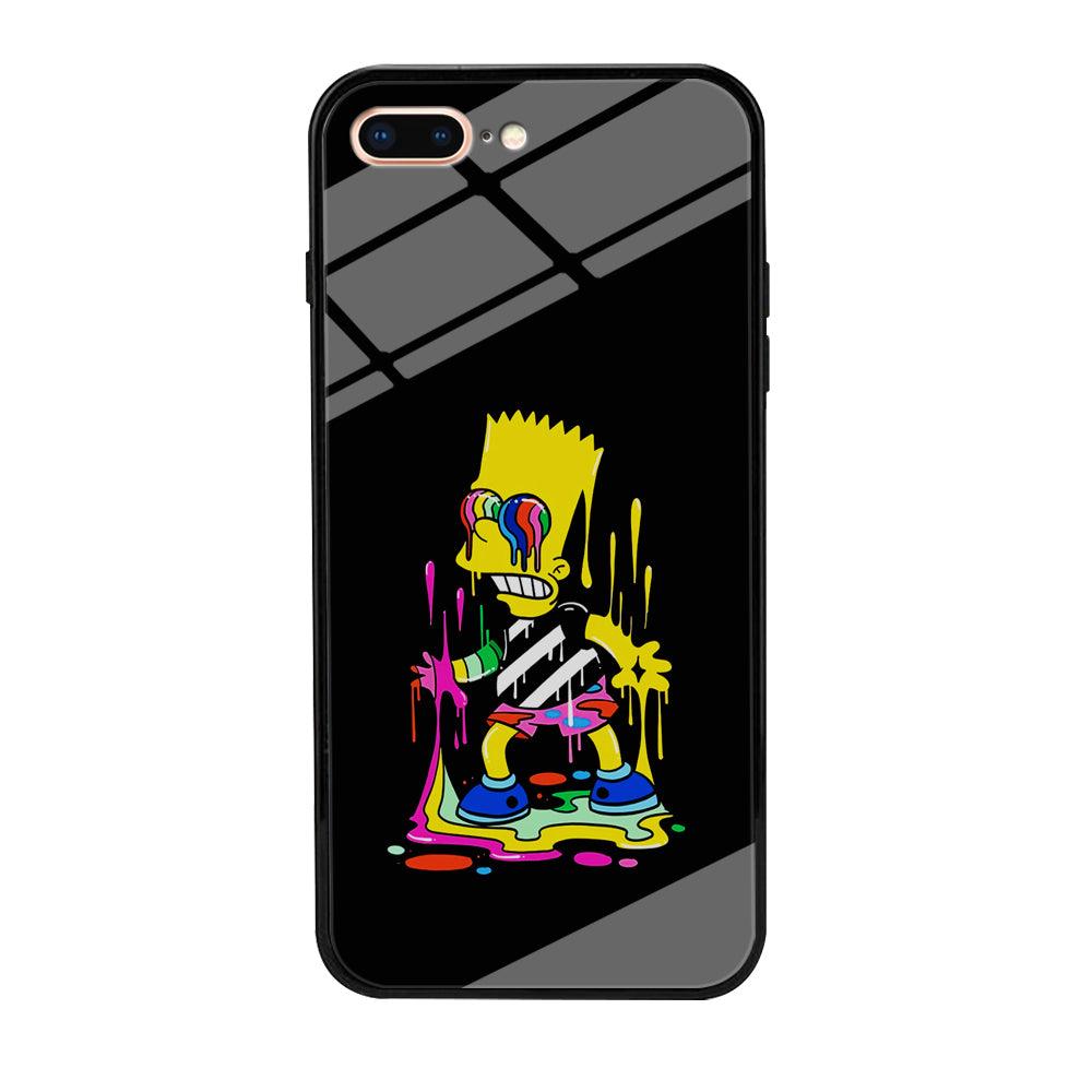 Bart Simpson Painting iPhone 8 Plus Case-Phone Case-Tempered Glass Case-Altracase