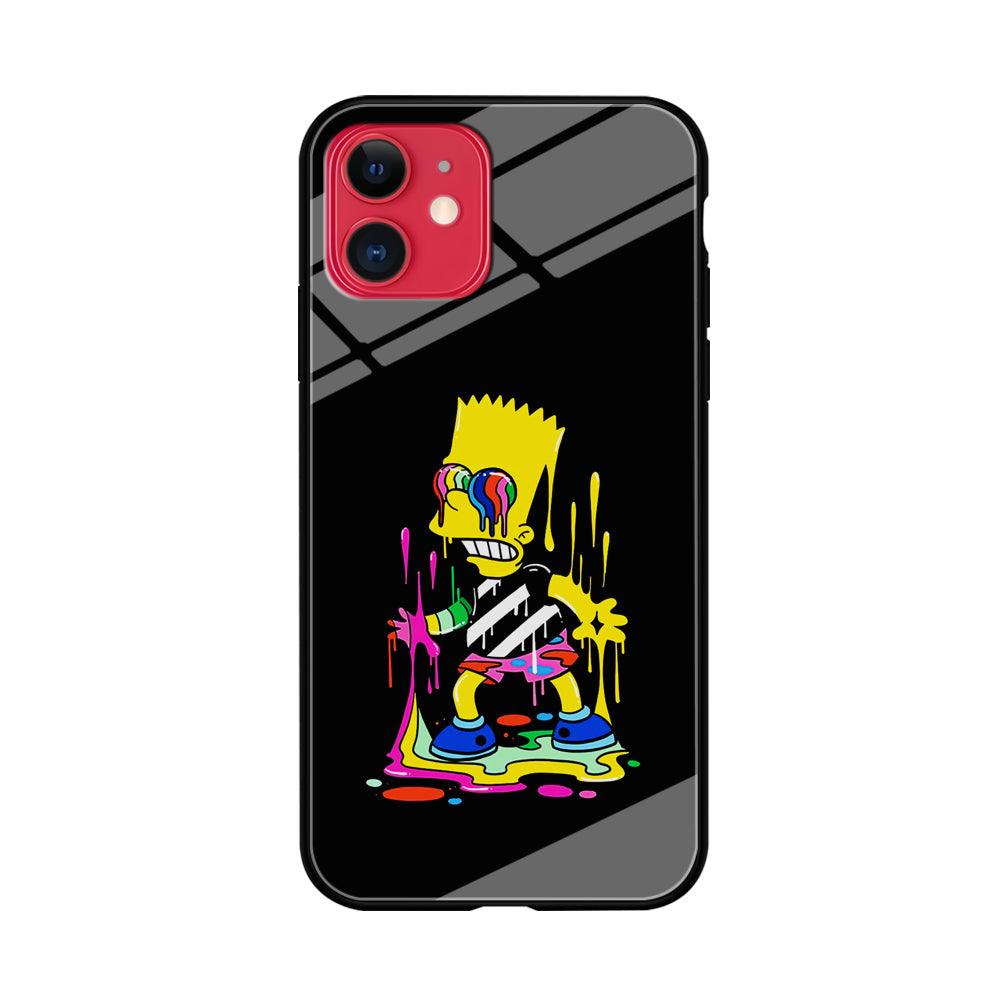 Bart Simpson Painting iPhone 11 Case-Phone Case-Tempered Glass Case-Altracase