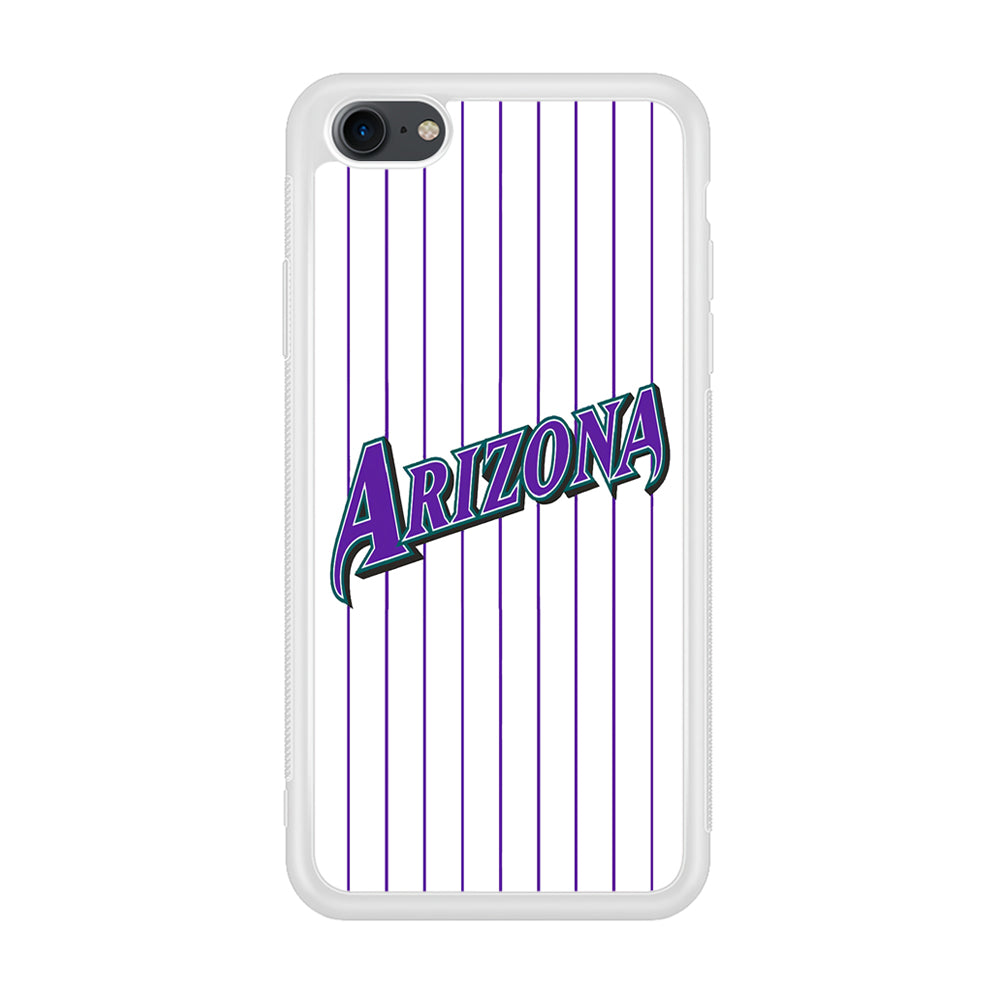 Baseball Arizona Diamondbacks MLB 001 iPhone 7 Case-Phone Case-Rubber White (2D Case)-Altracase