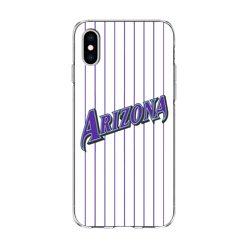 Baseball Arizona Diamondbacks MLB 001 iPhone X Case-Phone Case-Clear Soft Case-Altracase