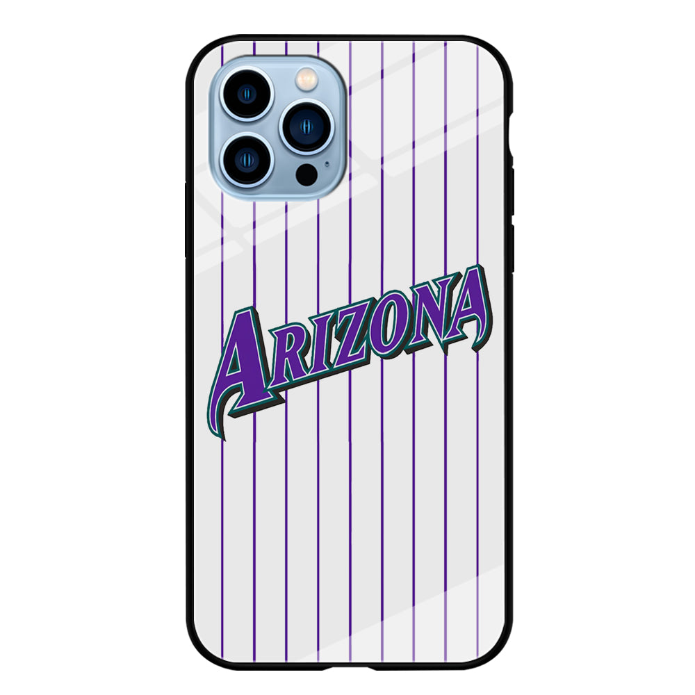 Baseball Arizona Diamondbacks MLB 001 iPhone 15 Pro Max Case-Phone Case-Tempered Glass Case-Altracase