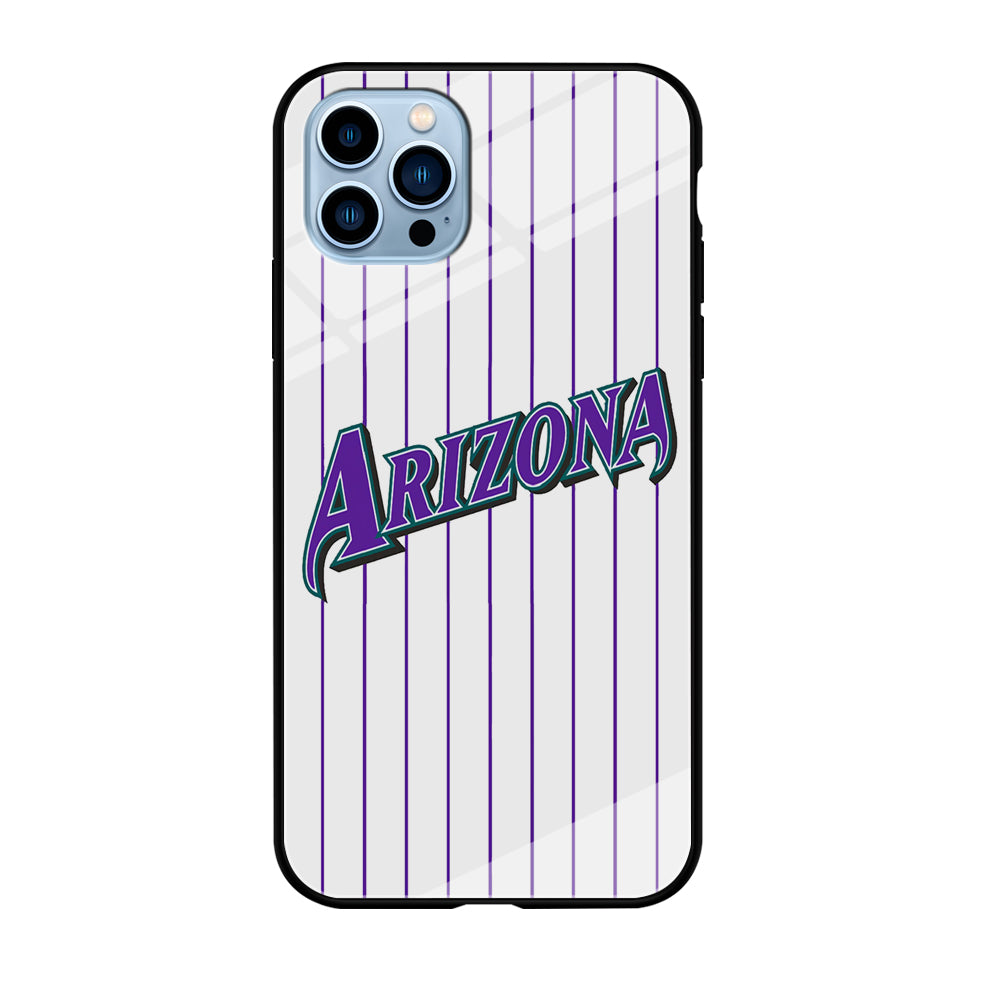 Baseball Arizona Diamondbacks MLB 001 iPhone 12 Pro Max Case-Phone Case-Tempered Glass Case-Altracase