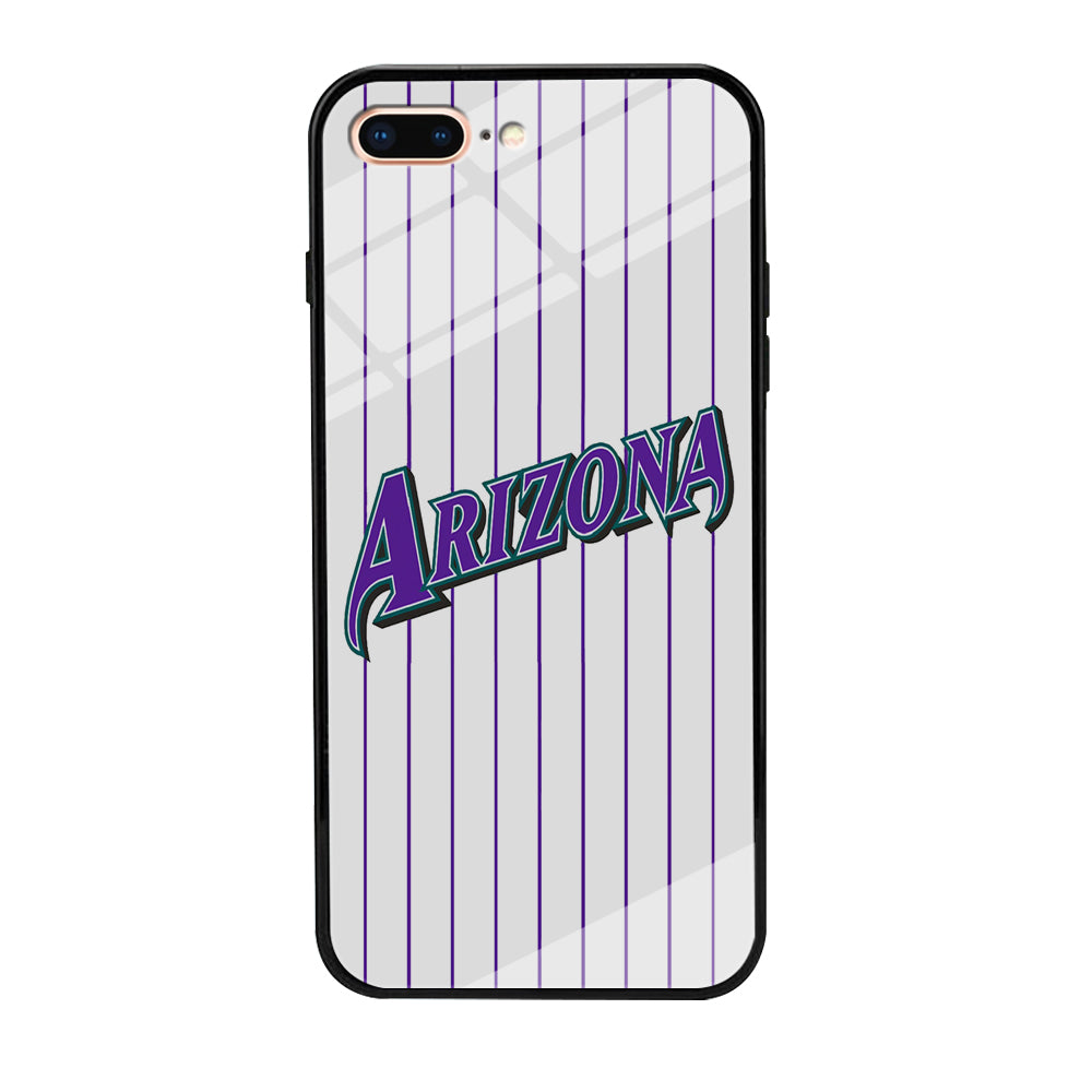 Baseball Arizona Diamondbacks MLB 001 iPhone 8 Plus Case-Phone Case-Tempered Glass Case-Altracase