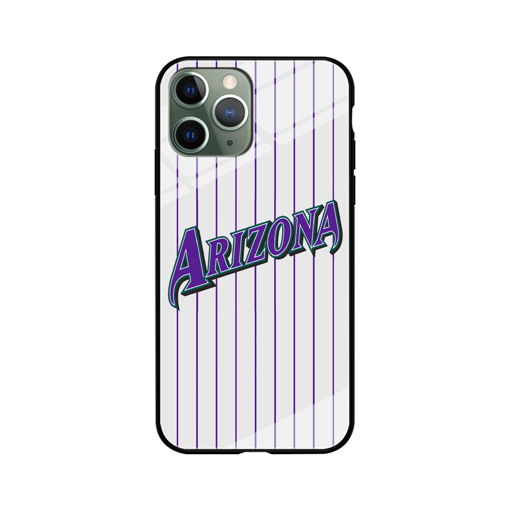 Baseball Arizona Diamondbacks MLB 001 iPhone 11 Pro Max Case-Phone Case-Tempered Glass Case-Altracase