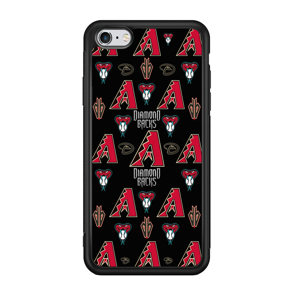 Baseball Arizona Diamondbacks MLB 002 iPhone 6 Plus | 6s Plus Case-Phone Case-Rubber Black (2D Case)-Altracase