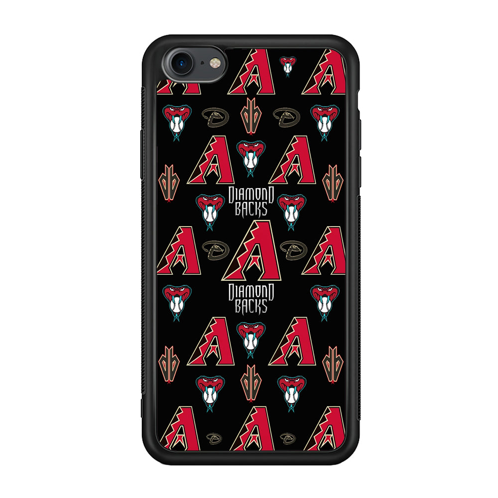 Baseball Arizona Diamondbacks MLB 002 iPhone 7 Case-Phone Case-Rubber Black (2D Case)-Altracase