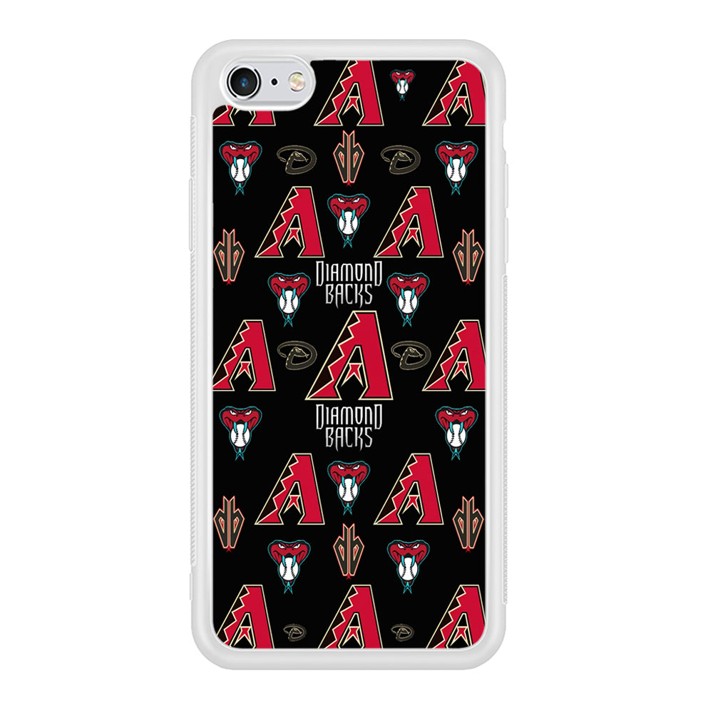 Baseball Arizona Diamondbacks MLB 002 iPhone 6 Plus | 6s Plus Case-Phone Case-Rubber White (2D Case)-Altracase