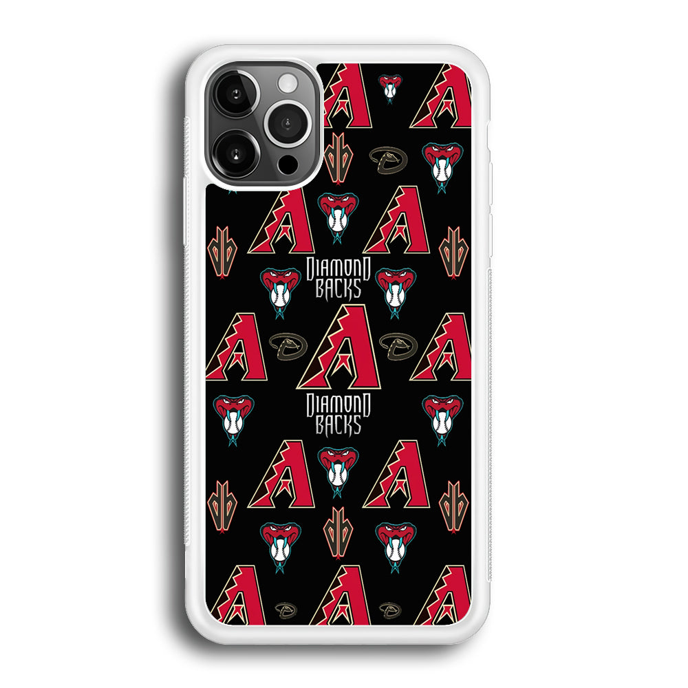 Baseball Arizona Diamondbacks MLB 002 iPhone 12 Pro Case-Phone Case-Rubber White (2D Case)-Altracase