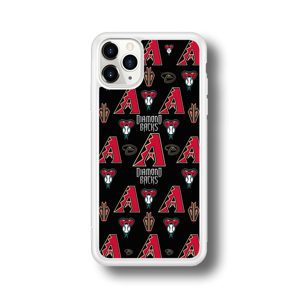 Baseball Arizona Diamondbacks MLB 002 iPhone 11 Pro Case-Phone Case-Rubber White (2D Case)-Altracase