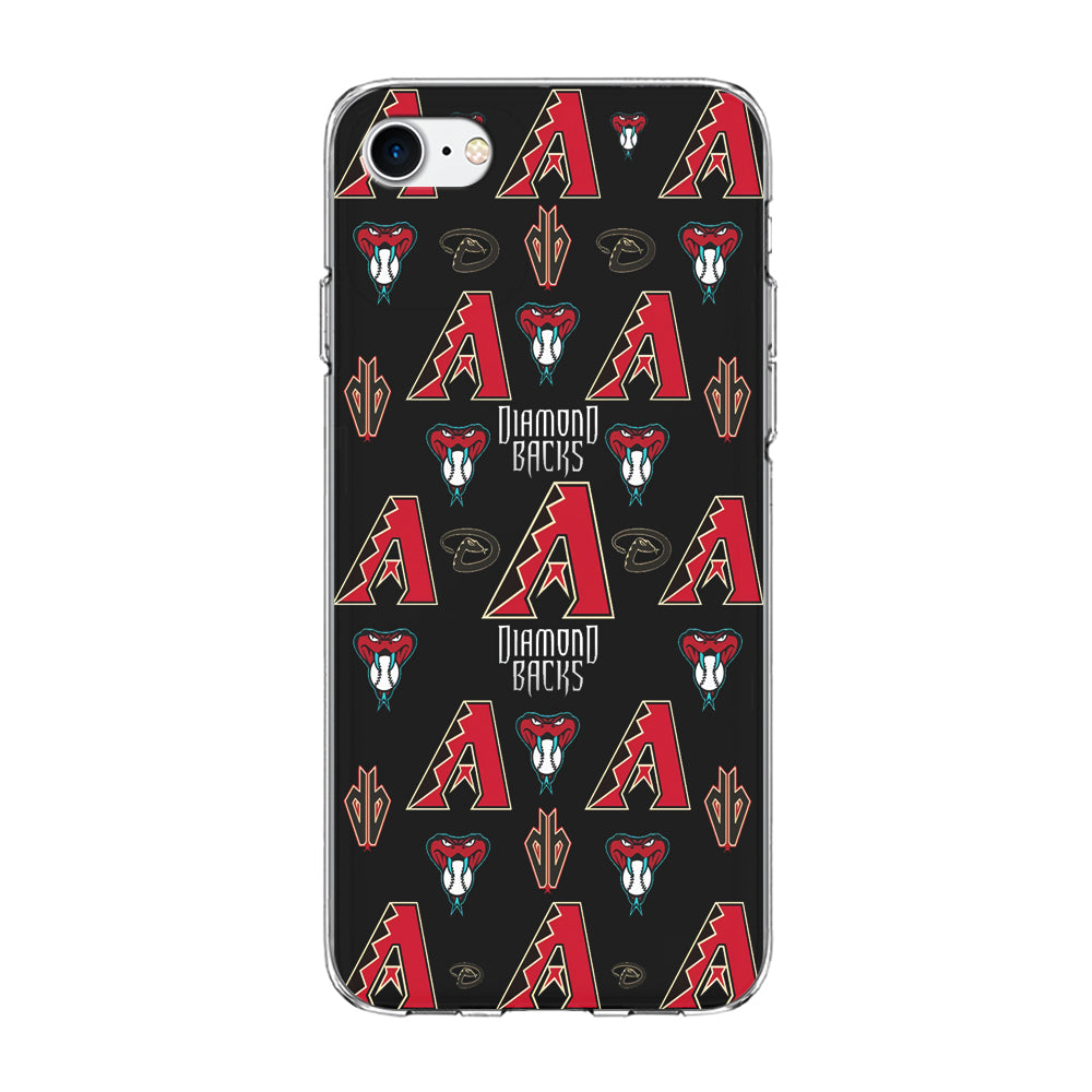 Baseball Arizona Diamondbacks MLB 002 iPhone 8 Case-Phone Case-Clear Soft Case-Altracase