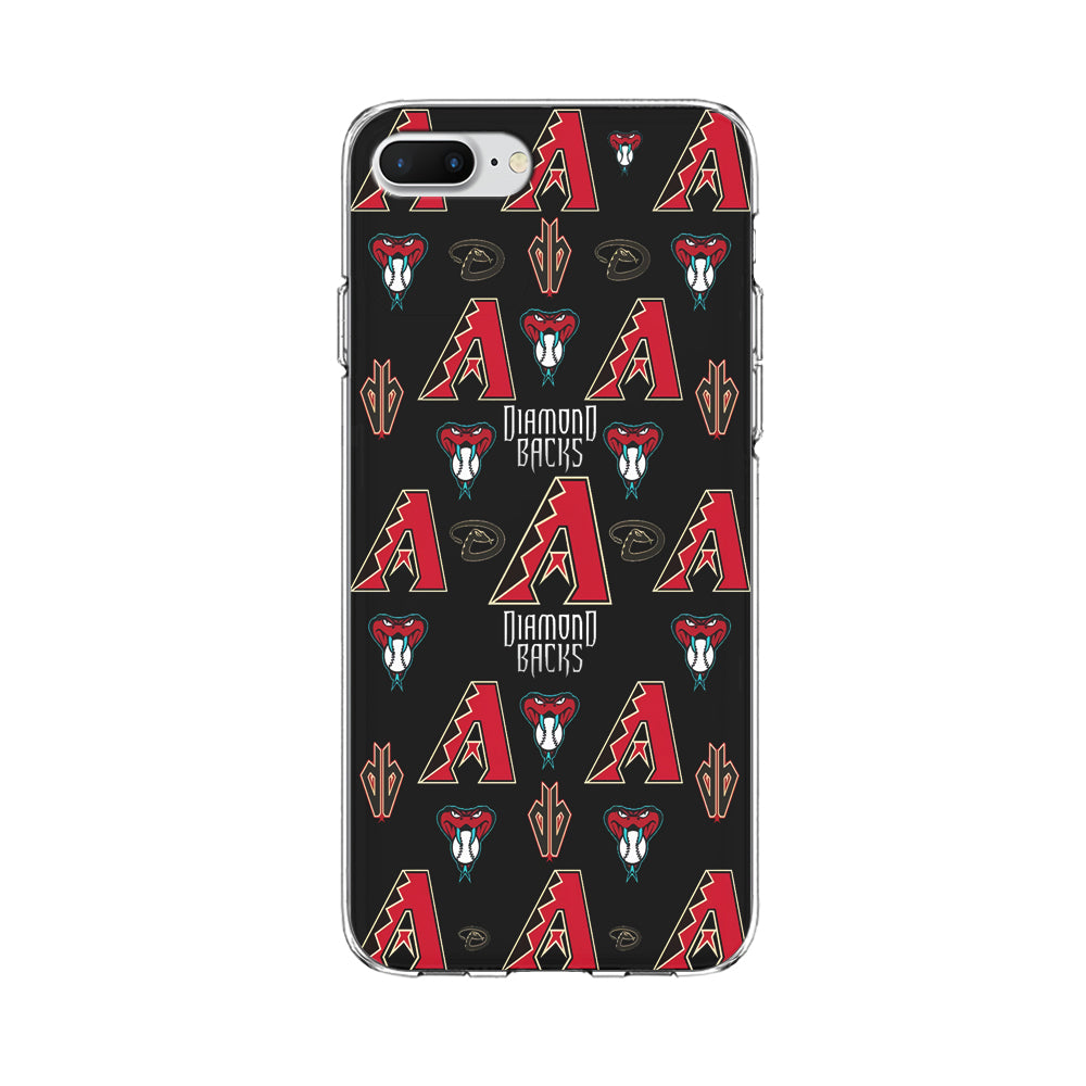 Baseball Arizona Diamondbacks MLB 002 iPhone 8 Plus Case-Phone Case-Clear Soft Case-Altracase