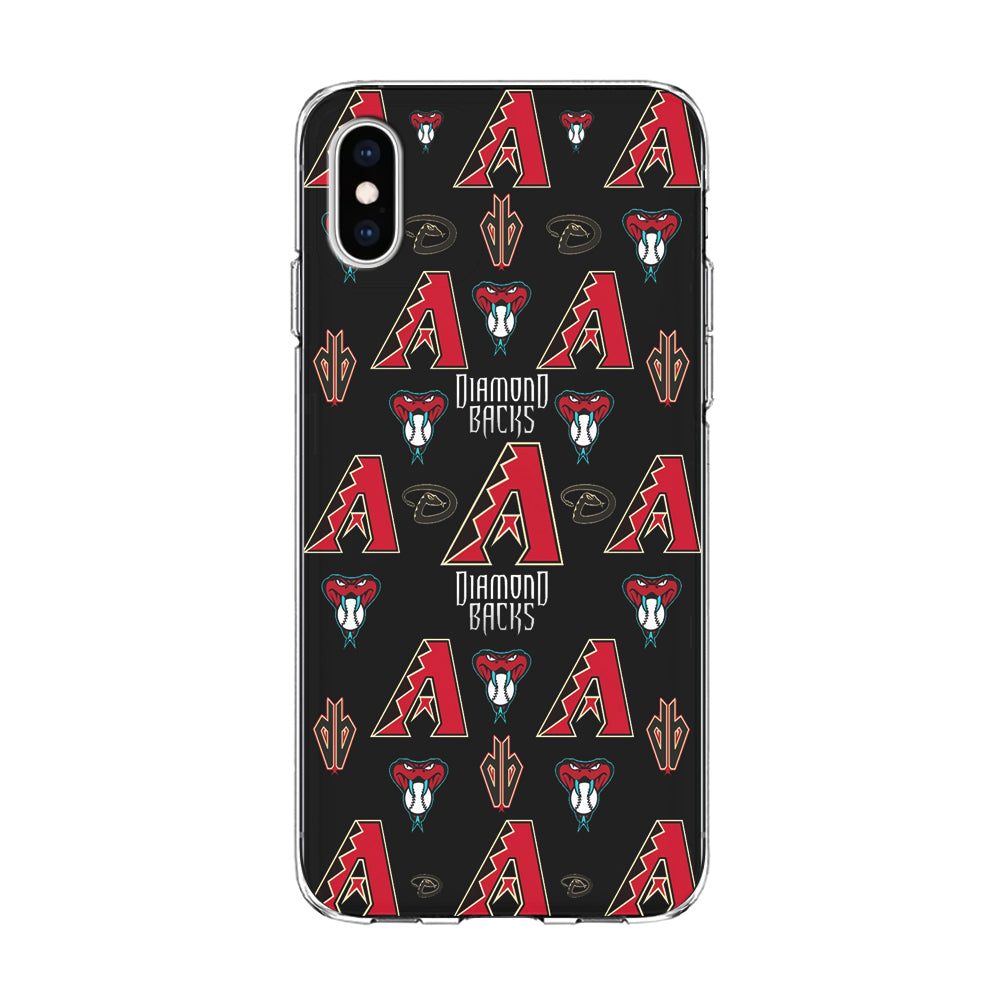 Baseball Arizona Diamondbacks MLB 002 iPhone Xs Case-Phone Case-Clear Soft Case-Altracase
