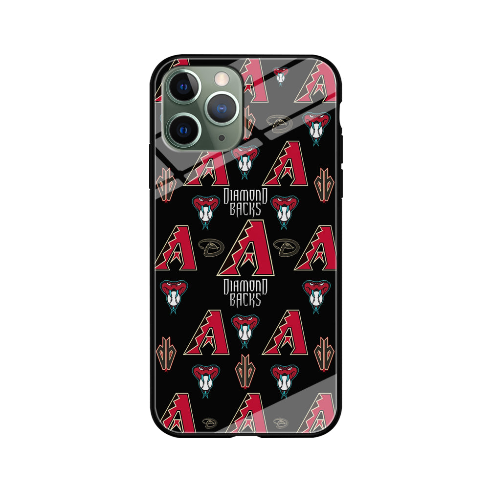 Baseball Arizona Diamondbacks MLB 002 iPhone 11 Pro Max Case-Phone Case-Tempered Glass Case-Altracase