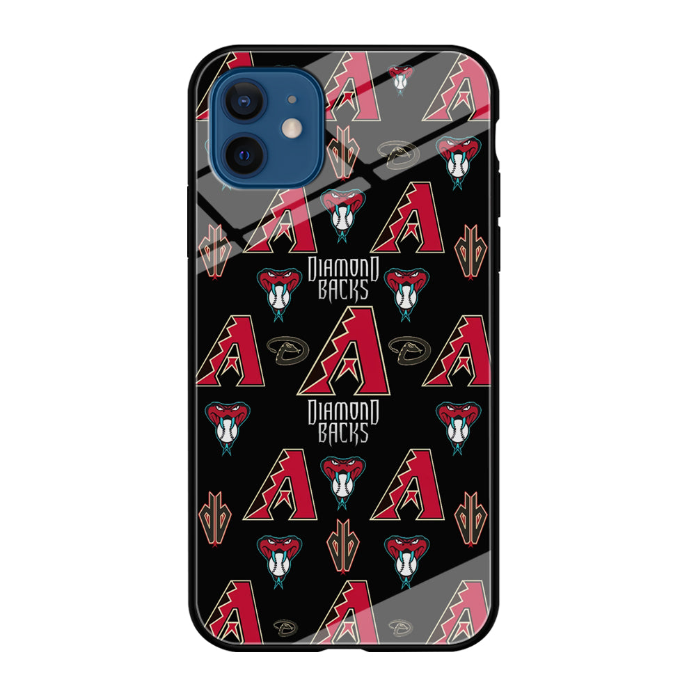 Baseball Arizona Diamondbacks MLB 002 iPhone 12 Mini Case-Phone Case-Tempered Glass Case-Altracase