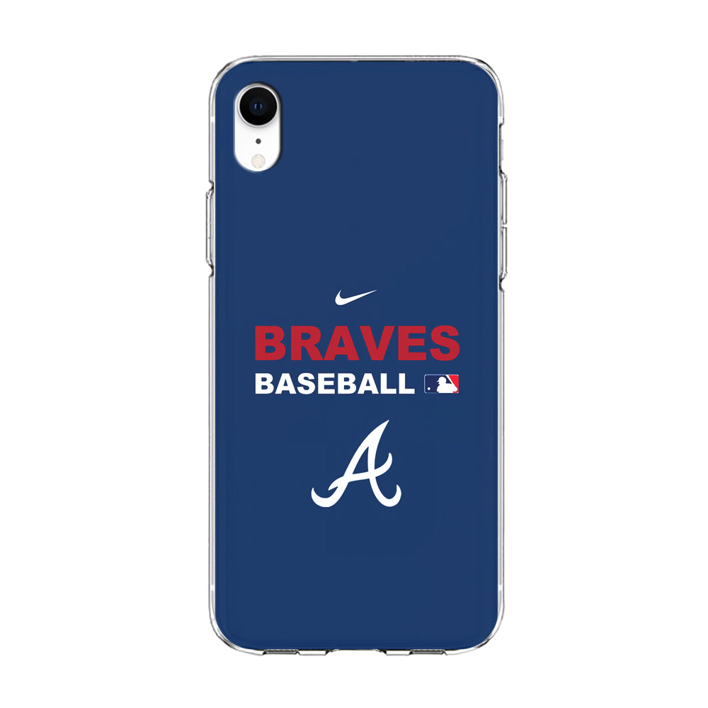 Baseball Atlanta Braves MLB 001 iPhone XR Case-Phone Case-Clear Soft Case-Altracase