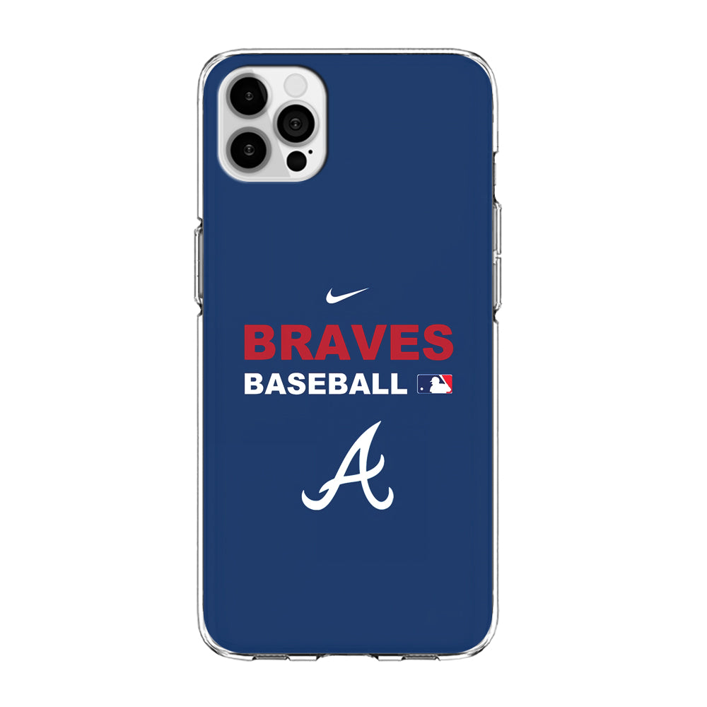 Baseball Atlanta Braves MLB 001 iPhone 15 Pro Case-Phone Case-Clear Soft Case-Altracase