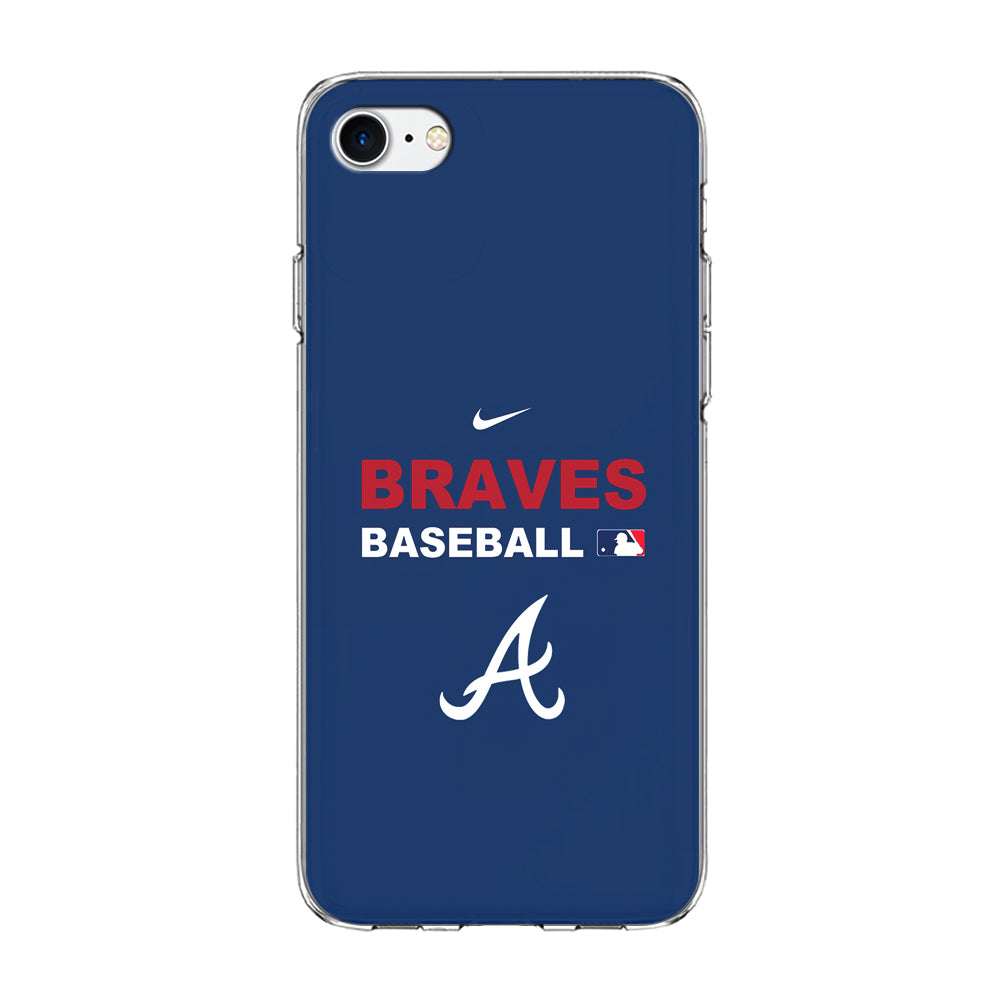 Baseball Atlanta Braves MLB 001 iPhone 8 Case-Phone Case-Clear Soft Case-Altracase