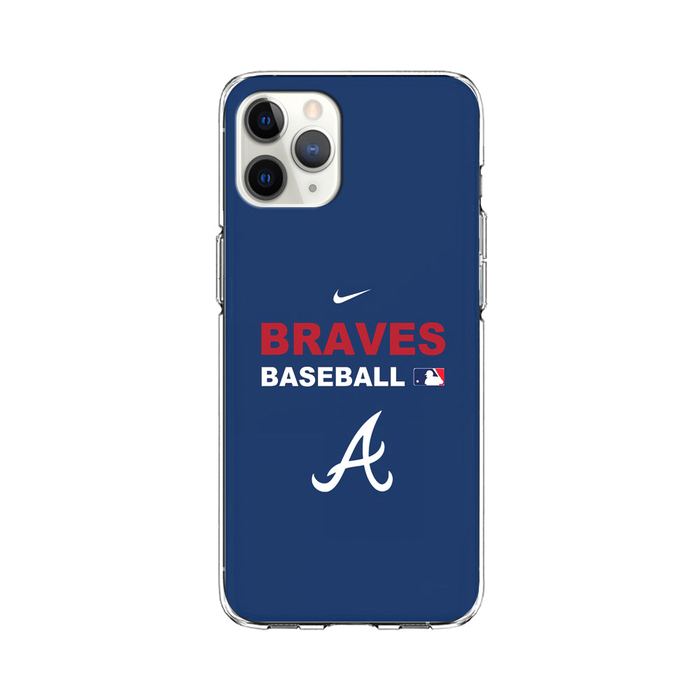 Baseball Atlanta Braves MLB 001 iPhone 11 Pro Case-Phone Case-Clear Soft Case-Altracase
