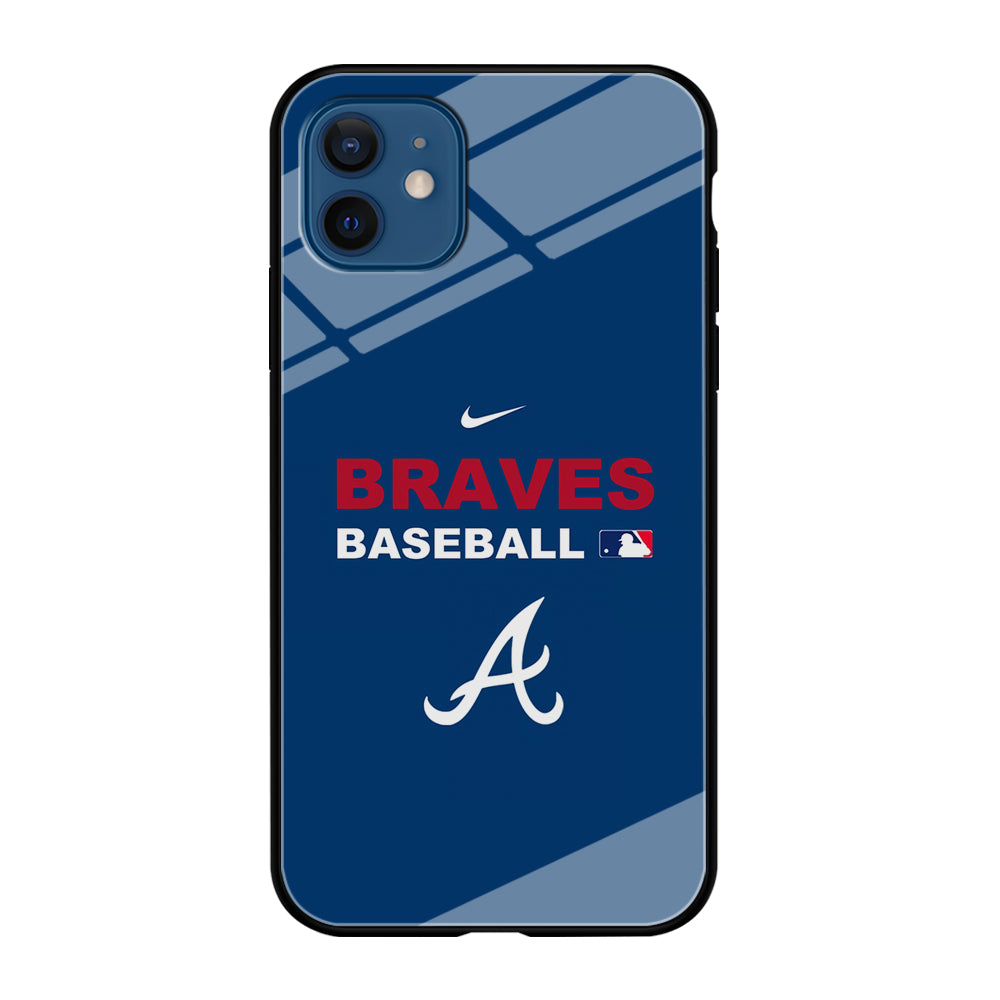 Baseball Atlanta Braves MLB 001 iPhone 12 Mini Case-Phone Case-Tempered Glass Case-Altracase