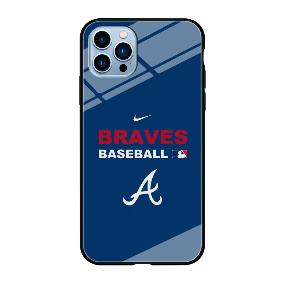 Baseball Atlanta Braves MLB 001 iPhone 12 Pro Max Case-Phone Case-Tempered Glass Case-Altracase