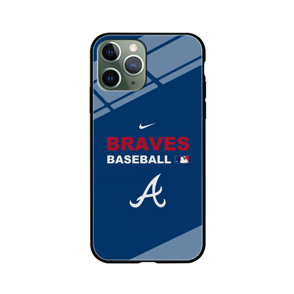 Baseball Atlanta Braves MLB 001 iPhone 11 Pro Max Case-Phone Case-Tempered Glass Case-Altracase