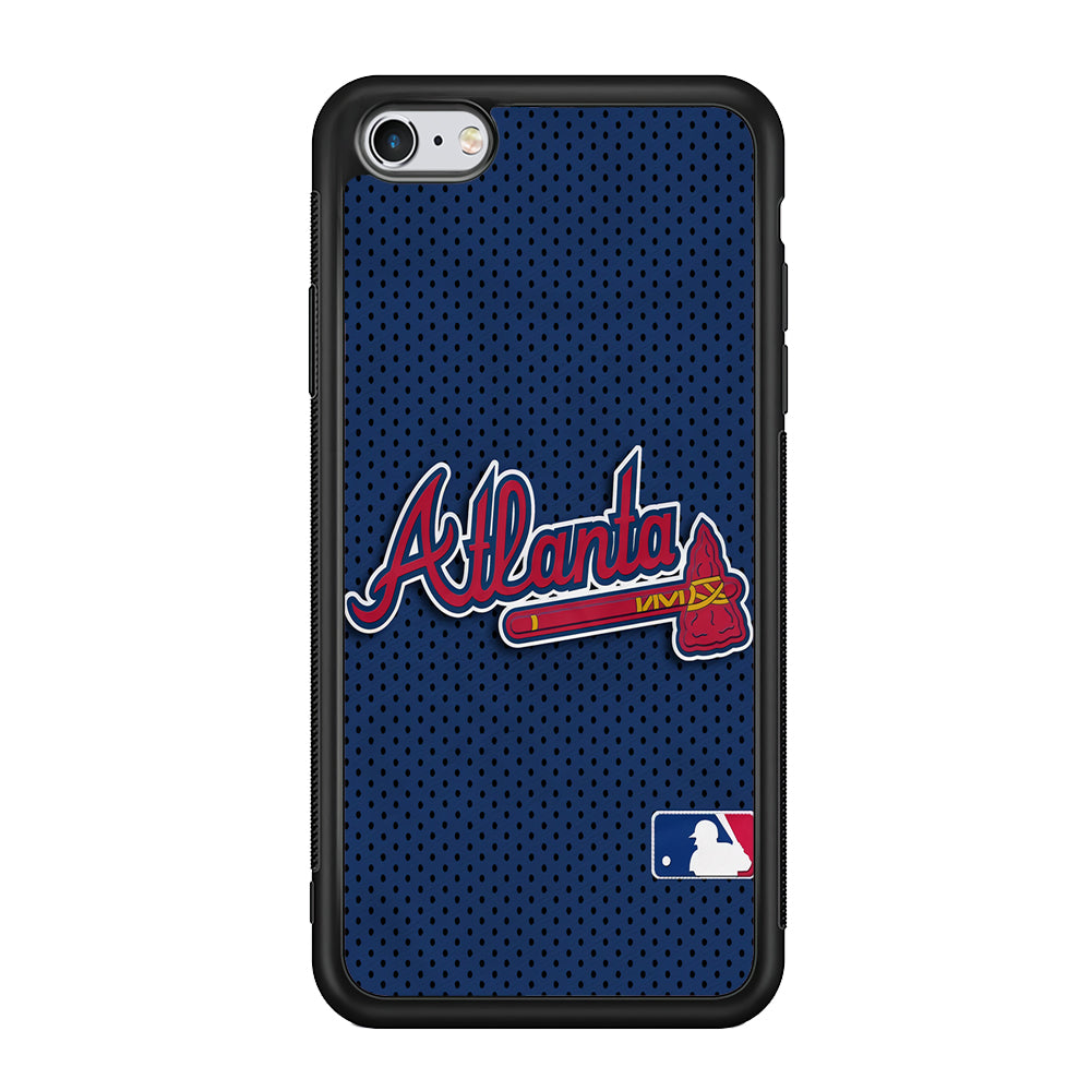 Baseball Atlanta Braves MLB 002 iPhone 6 Plus | 6s Plus Case-Phone Case-Rubber Black (2D Case)-Altracase