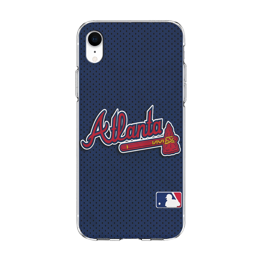 Baseball Atlanta Braves MLB 002 iPhone XR Case-Phone Case-Clear Soft Case-Altracase