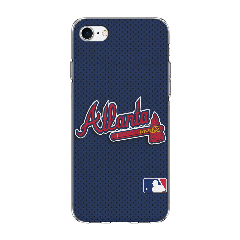 Baseball Atlanta Braves MLB 002 iPhone SE 3 2022 Case-Phone Case-Clear Soft Case-Altracase