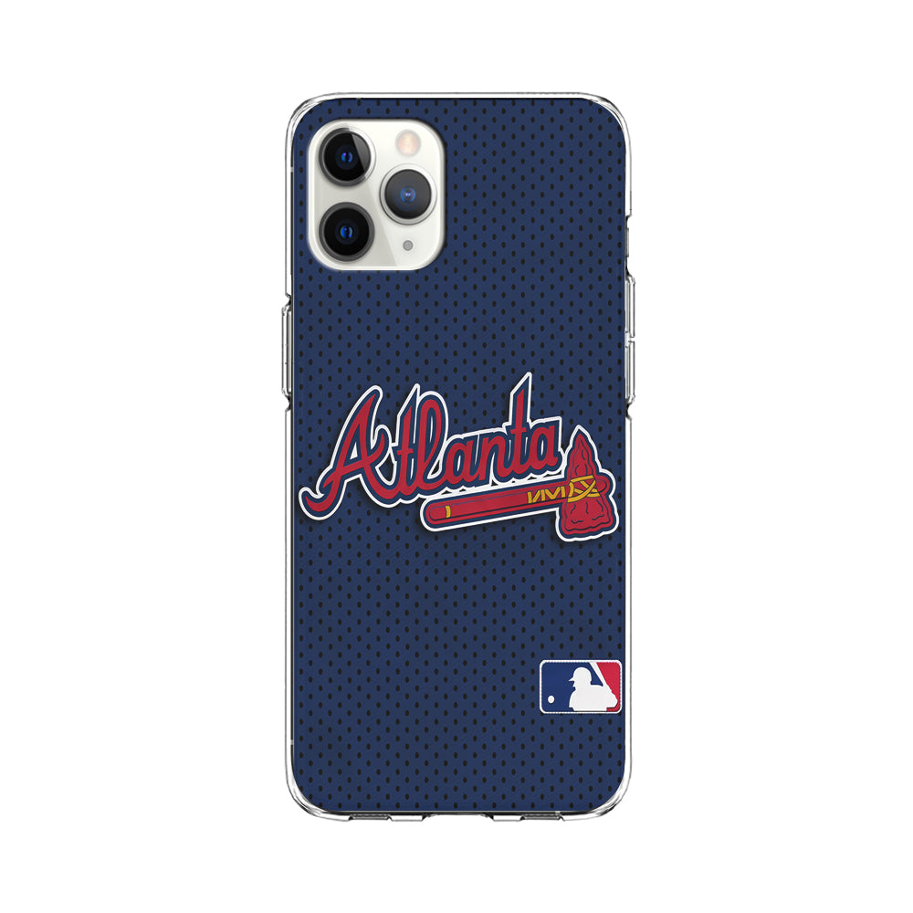 Baseball Atlanta Braves MLB 002 iPhone 11 Pro Max Case-Phone Case-Clear Soft Case-Altracase