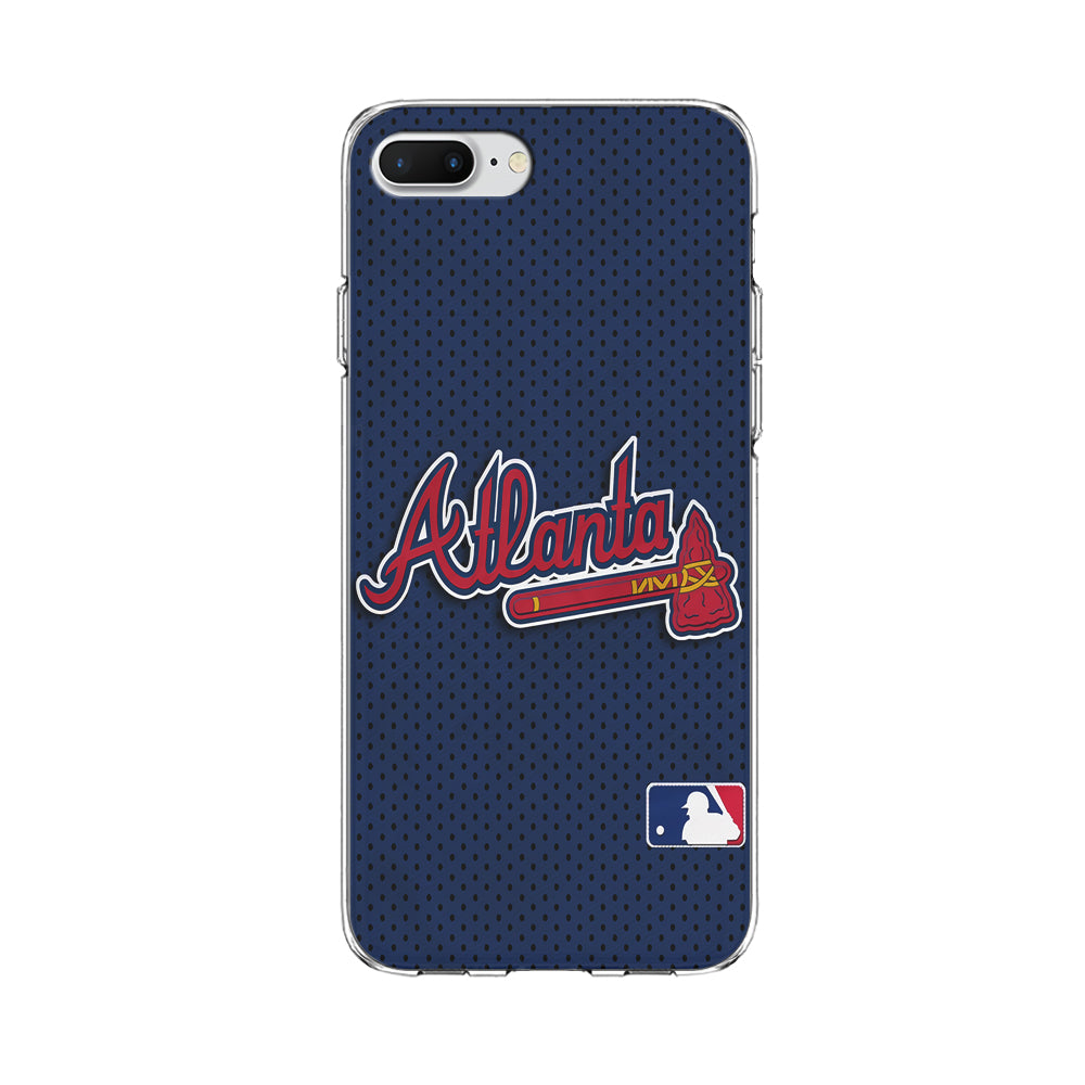 Baseball Atlanta Braves MLB 002 iPhone 8 Plus Case-Phone Case-Clear Soft Case-Altracase