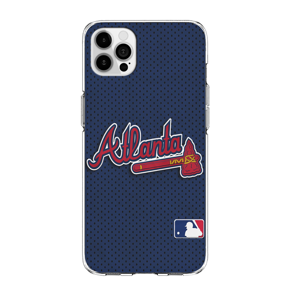 Baseball Atlanta Braves MLB 002 iPhone 15 Pro Case-Phone Case-Clear Soft Case-Altracase