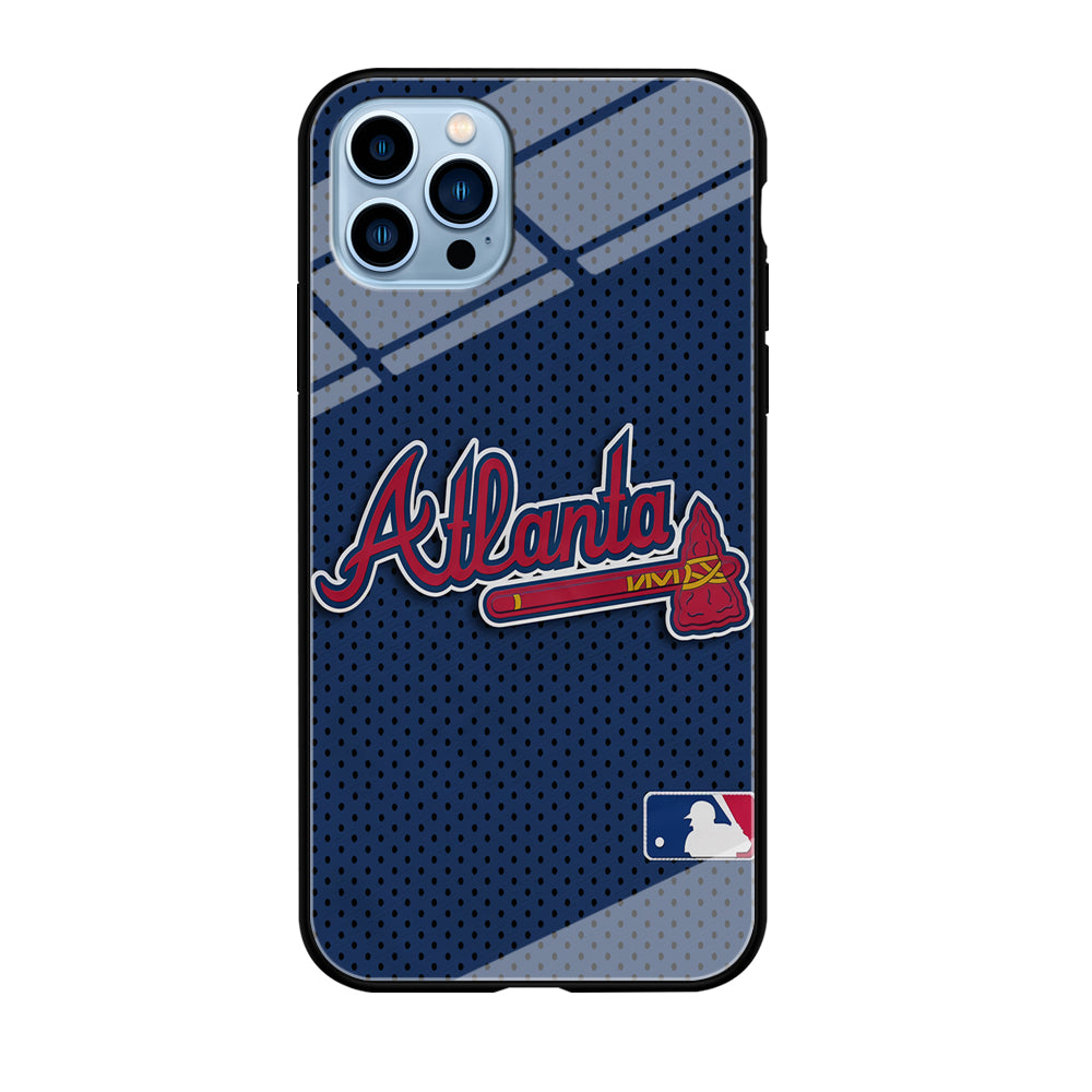 Baseball Atlanta Braves MLB 002 iPhone 12 Pro Case-Phone Case-Tempered Glass Case-Altracase
