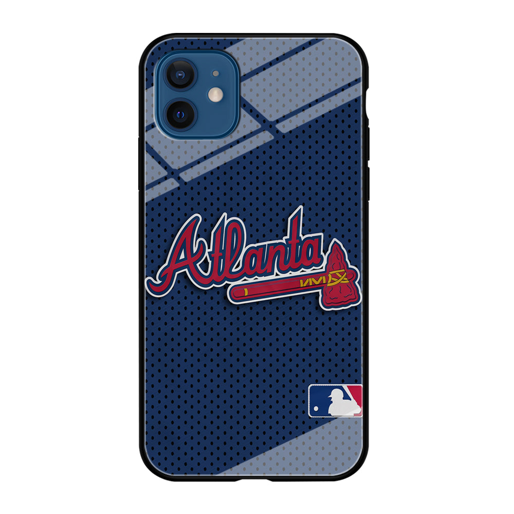 Baseball Atlanta Braves MLB 002 iPhone 12 Case-Phone Case-Tempered Glass Case-Altracase