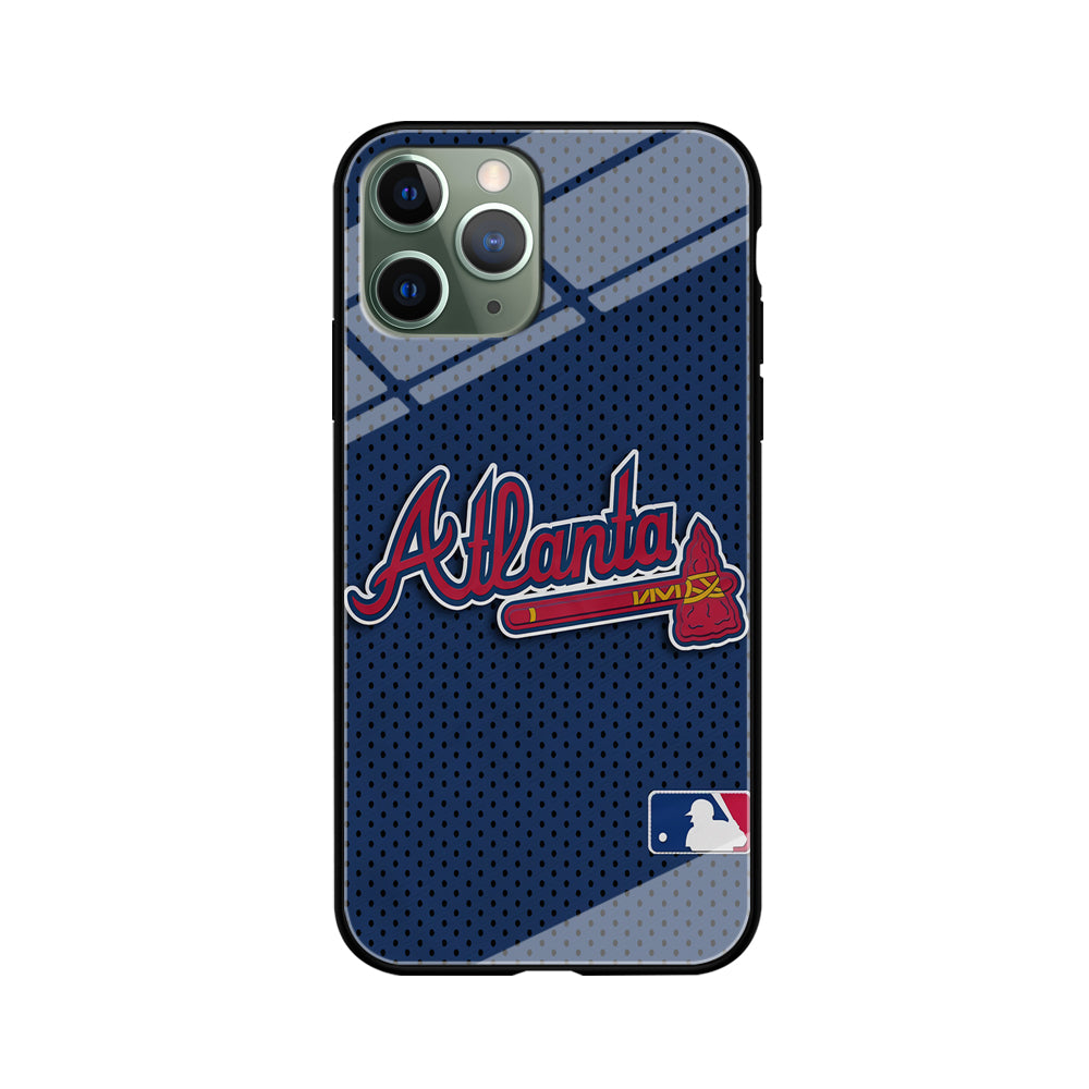 Baseball Atlanta Braves MLB 002 iPhone 11 Pro Case-Phone Case-Tempered Glass Case-Altracase